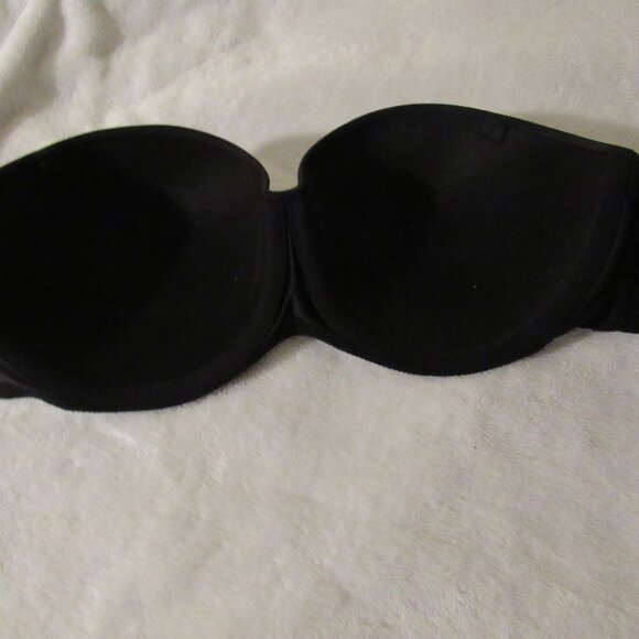 Victoria's Secret Body By Victoria Lined Strapless Black Bra 38B - Picture 4 of 6
